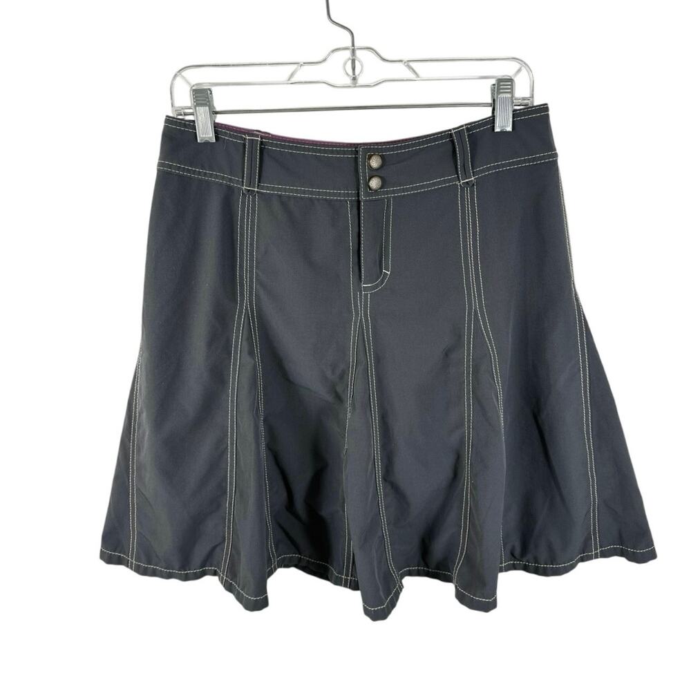 Athleta Whatever Skort Pleated Athletic Size 6 Dark Grey Preppy Athletic
